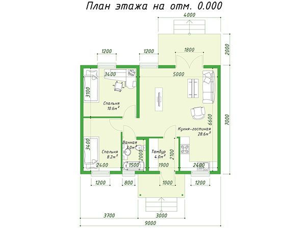 Строительство домов Волгоград Волжский Волгоградская область проект 63 м2